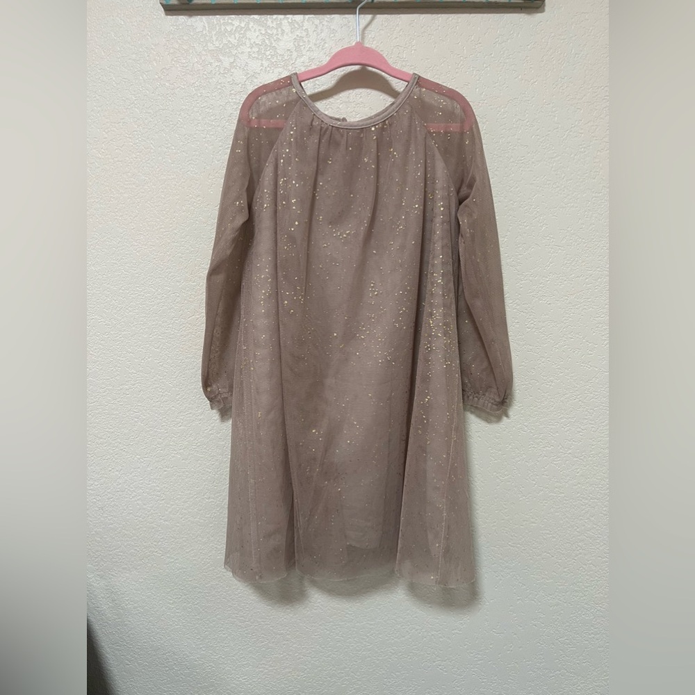 Baby Gap Mauve and Gold Dress